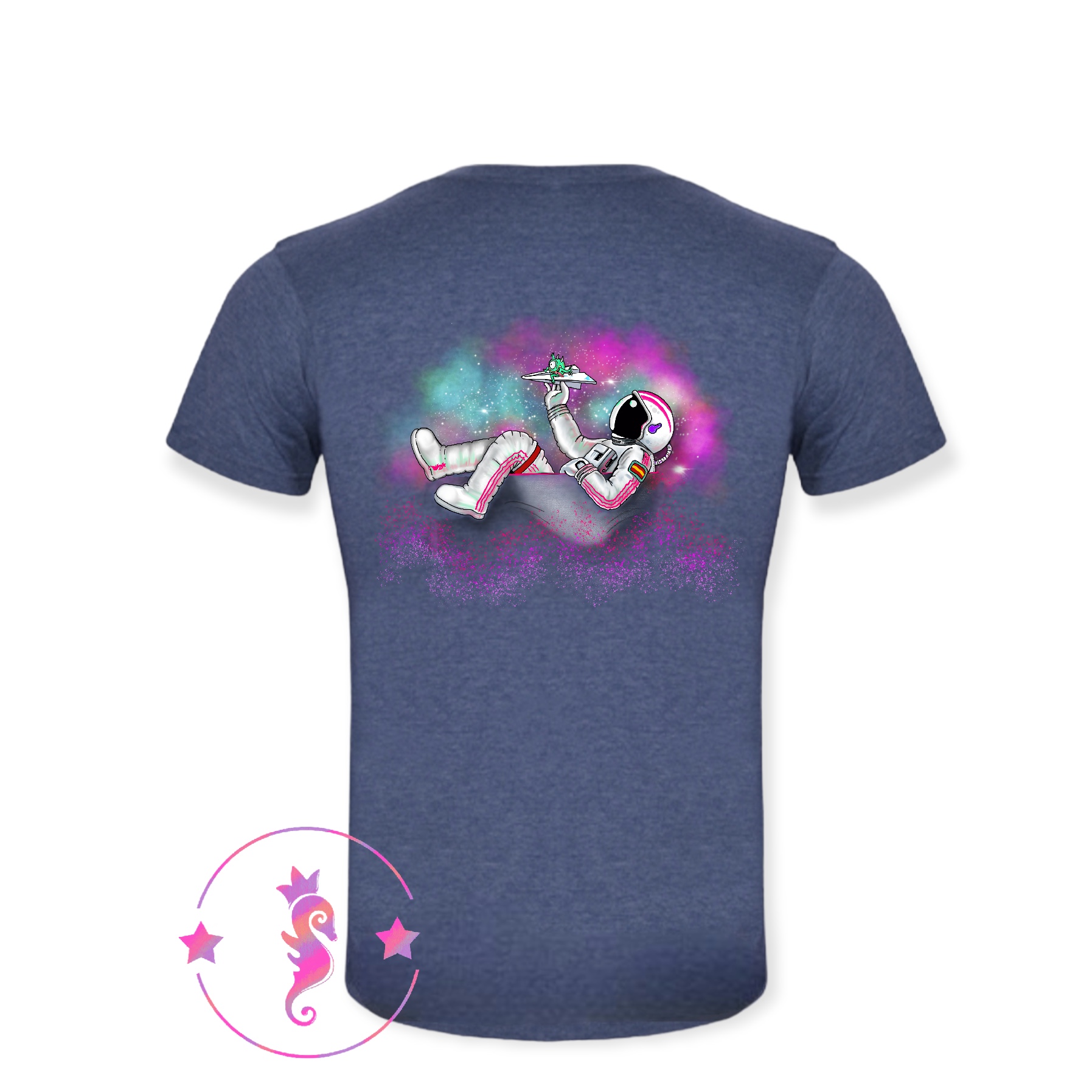 camiseta astronauta trasera