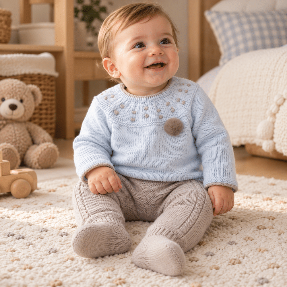 Conjunto Polaina Angora Bebé