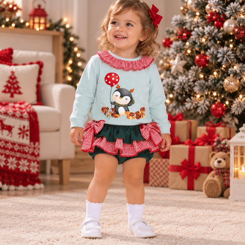 Conjunto Navideño Pingüino Niña