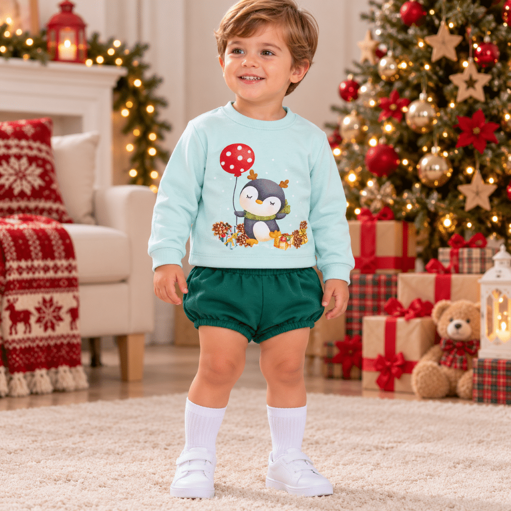 Conjunto Navideño Pingüino Niño