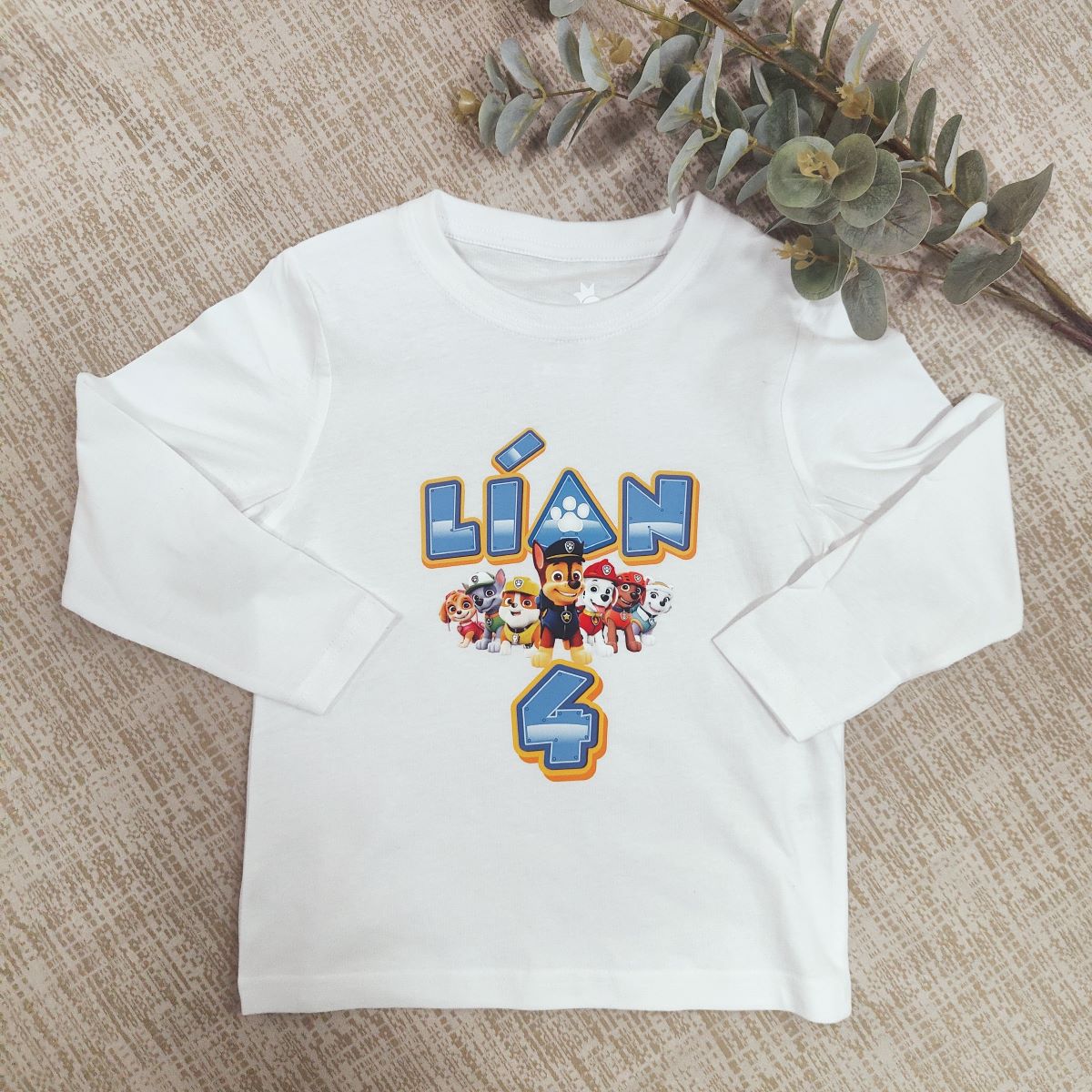 camiseta cumpleaños patrulla canina