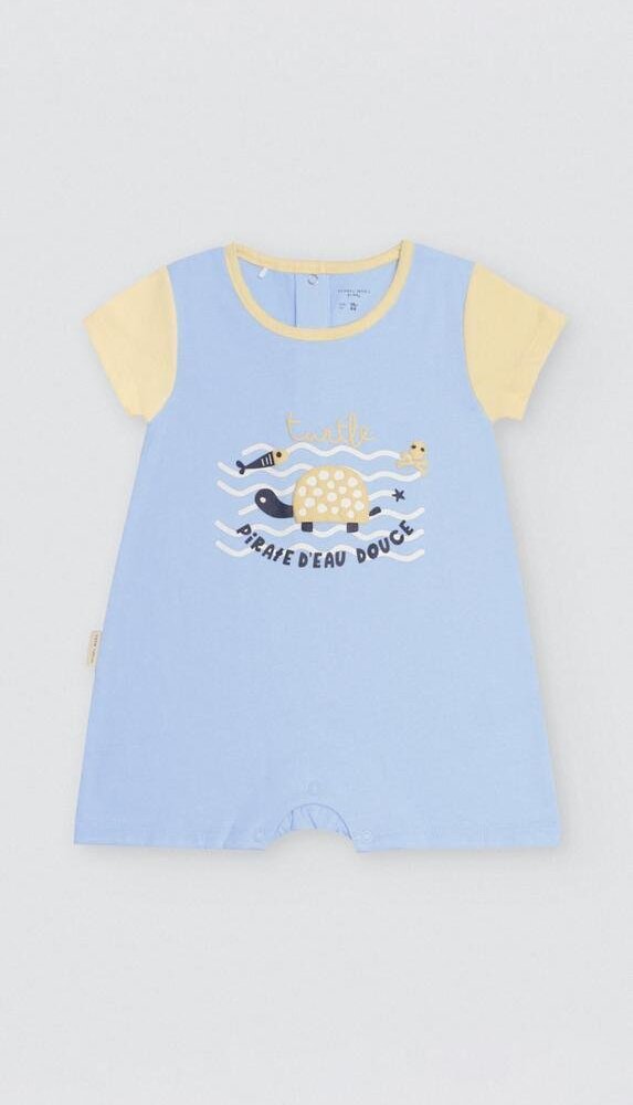 Pelele Manga Corta Tortuga Azul