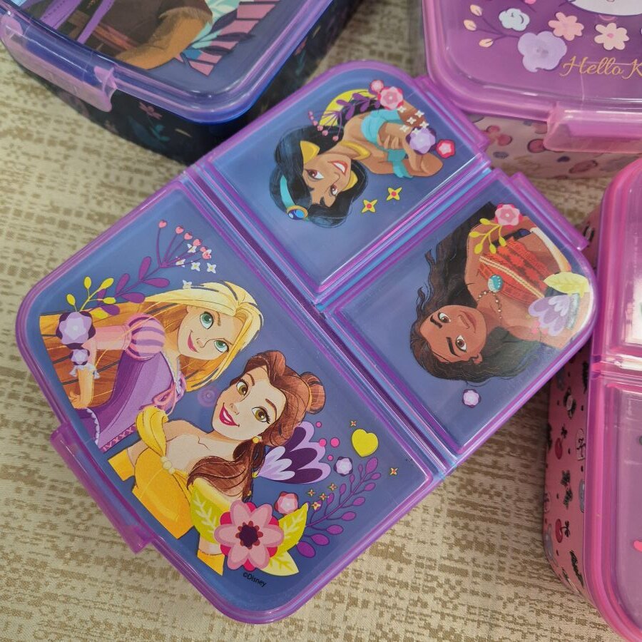 Tupper 3 Compartimentos Princesas Disney