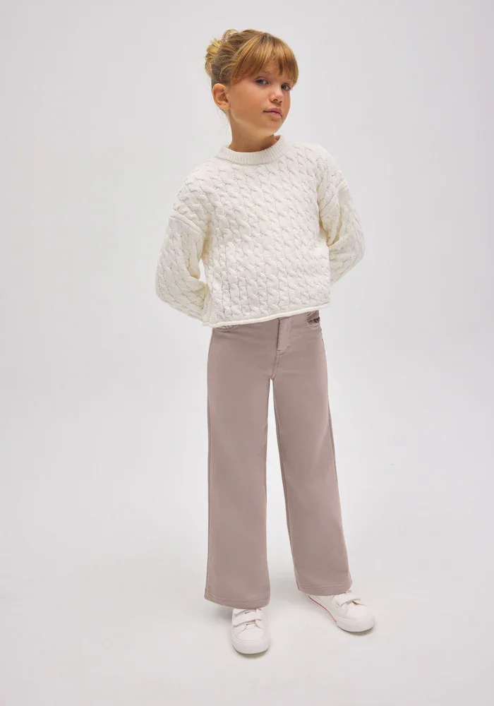 Pantalón TÉRMICO Niña ancho detalle bolsillos