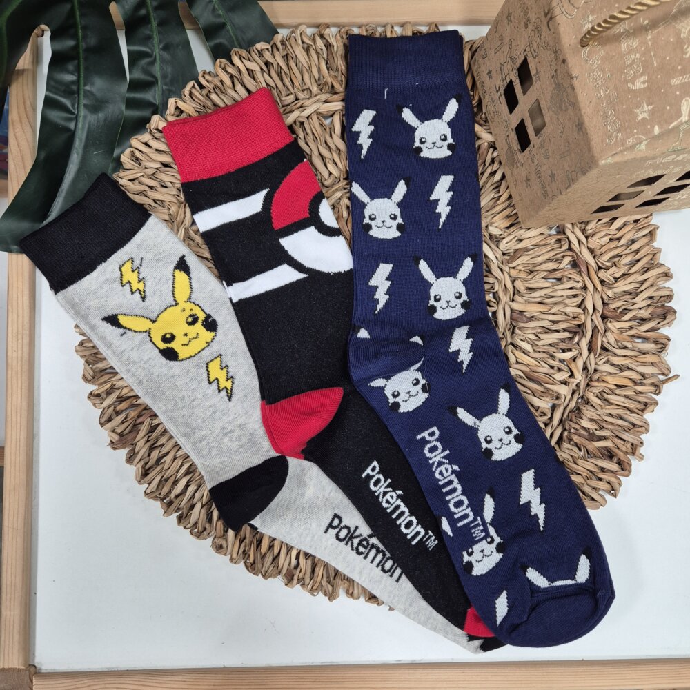 Pack 3 unid Calcetines Pokemon 40-45