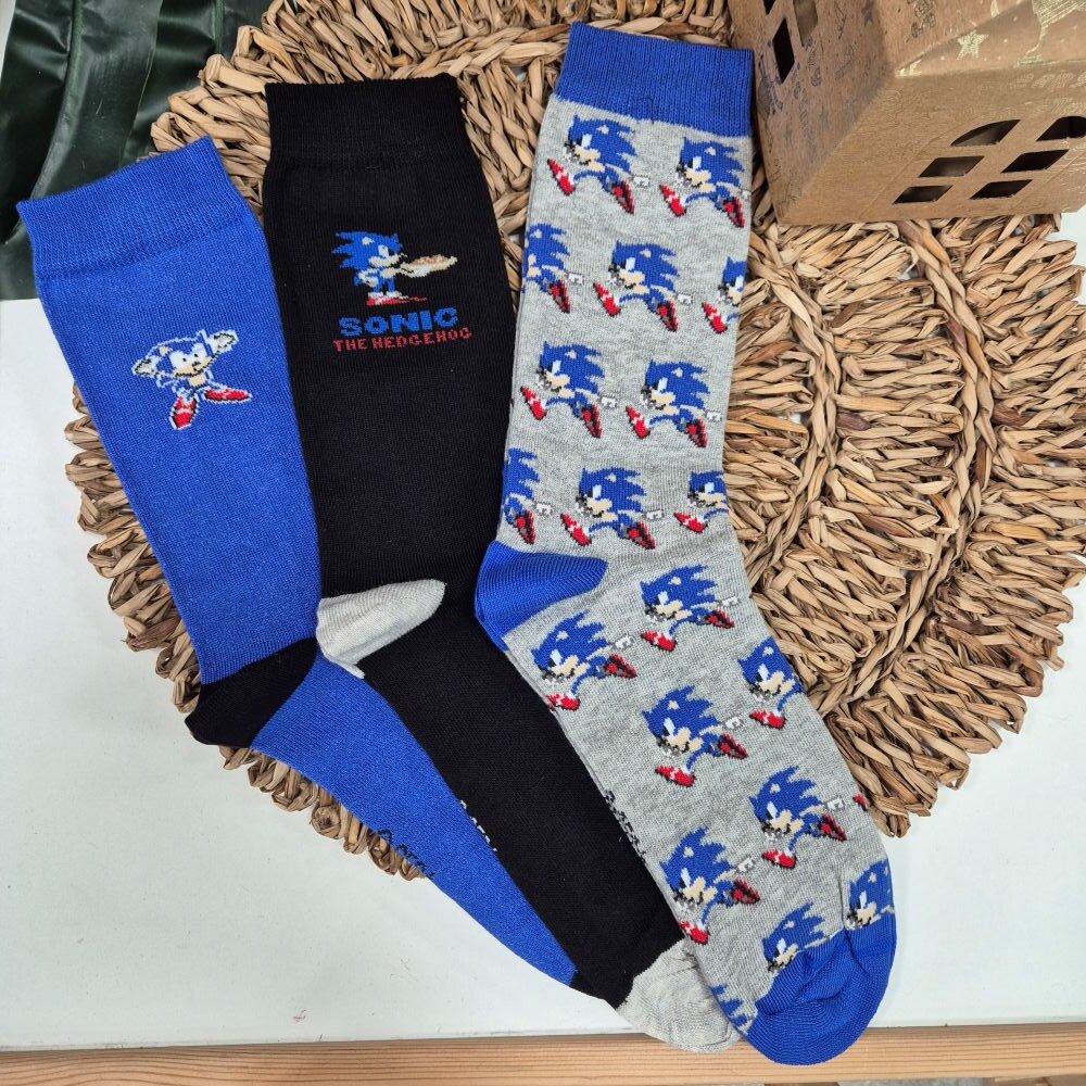 Pack 3 unid Calcetines Sonic 40-45