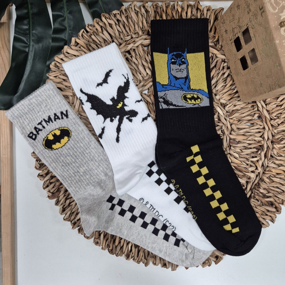 Pack 3 unid Calcetines Batman 40-45