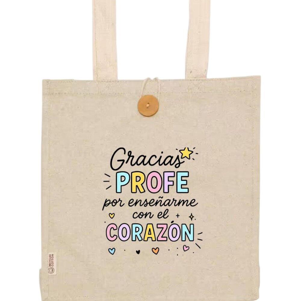 Tote Bag Profe Gracias Personalizada