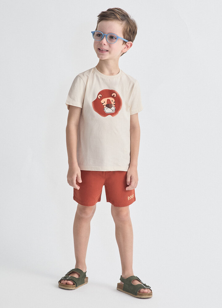 Conjunto Bebe Niño Leon Teja