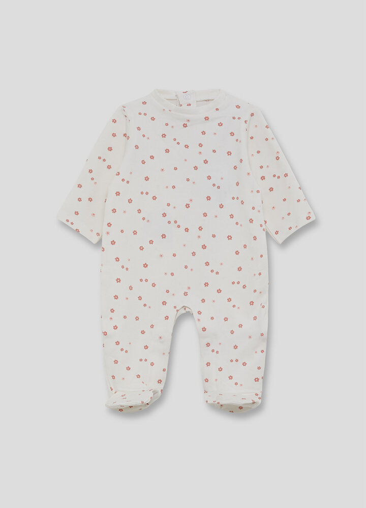 Pelele Recién Nacido Niña Entretiempo Flores