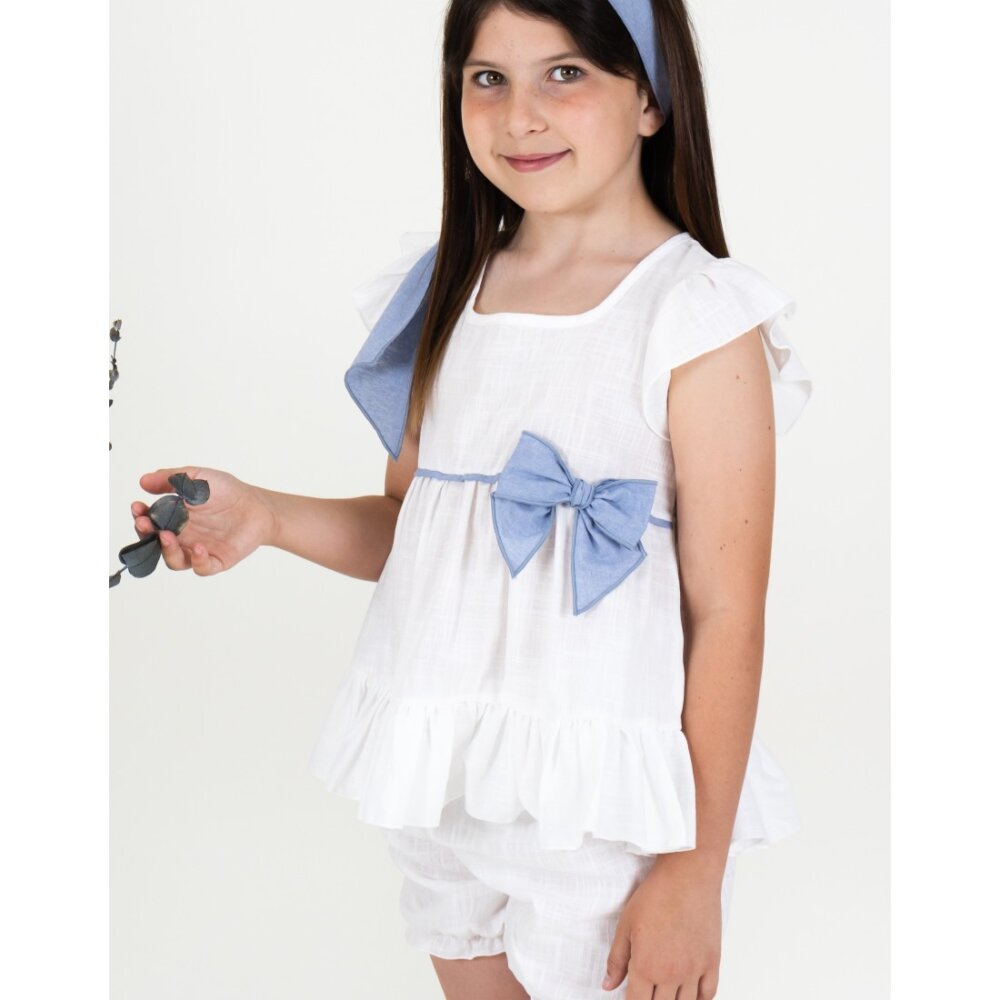 Pijama Niña Azul Comunión-Calamaro