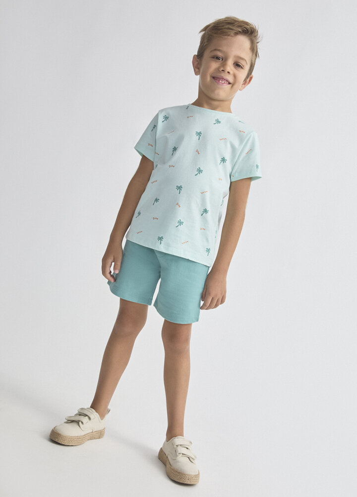 Conjunto Niño Bermudas Palmeras Street Monkey