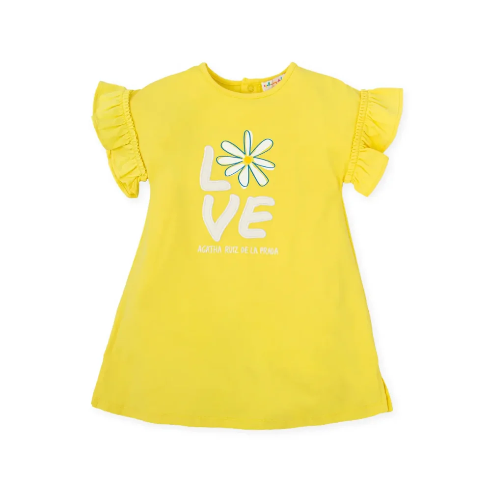Vestido Niña Amarillo Love de Agatha Ruiz de la Prada