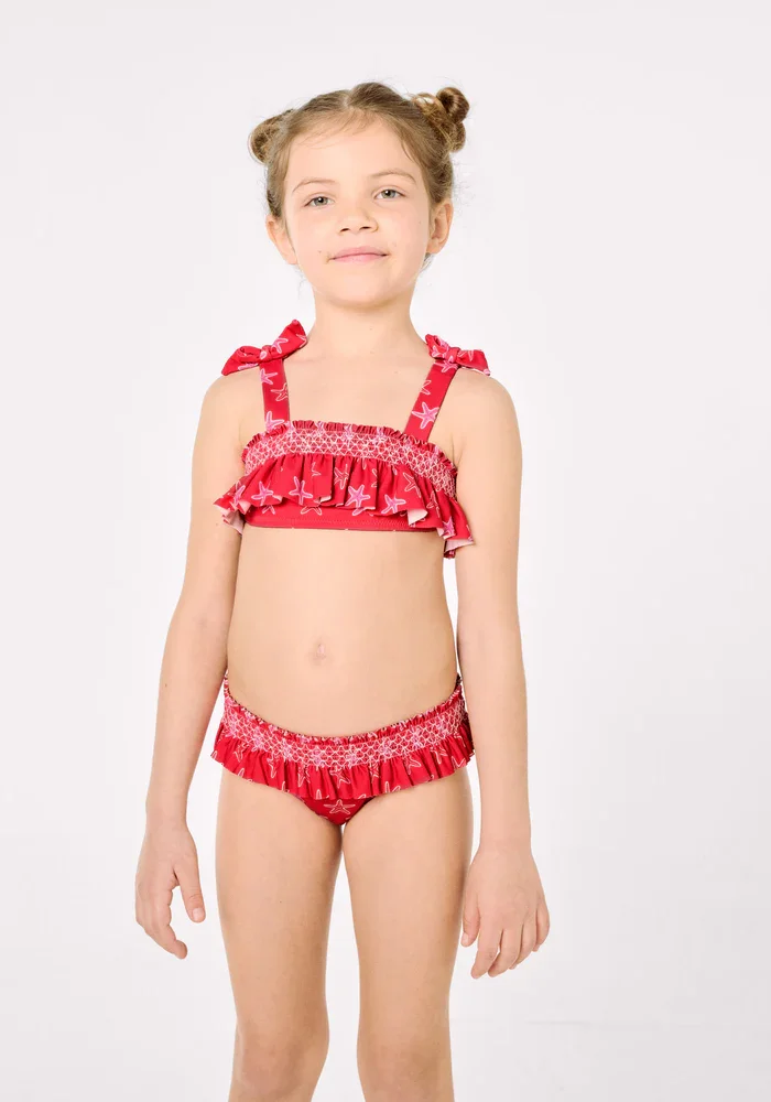 Bikini Niña Estampado Estrellas de Mar - Ysabel Mora