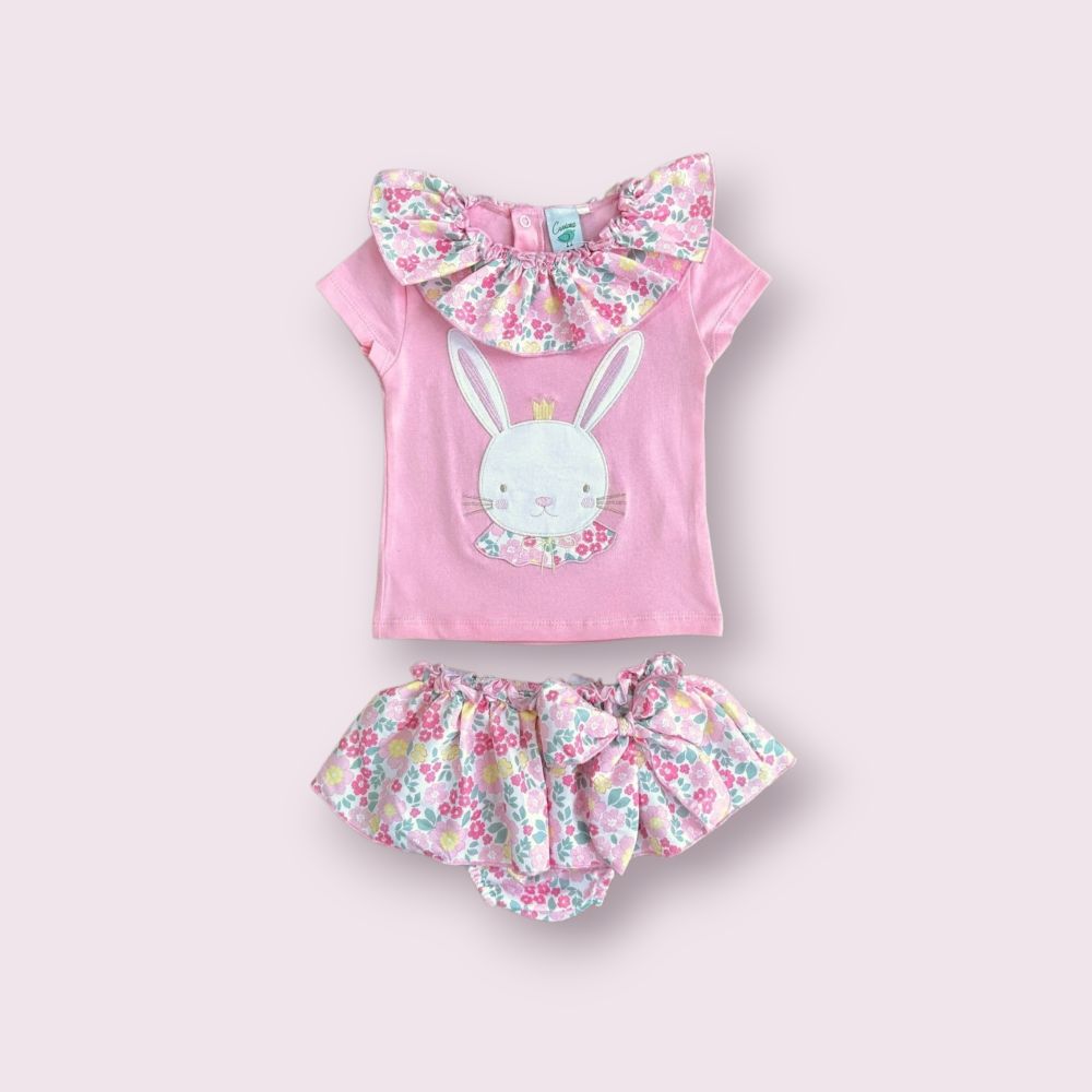 Conjunto Bebe Niña Conejita Floral - Curricoca