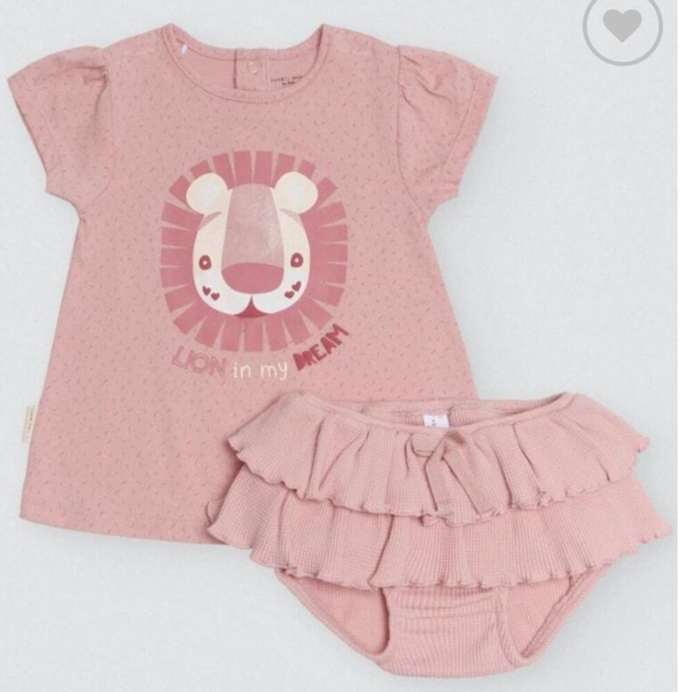 Conjunto Leona Rosa Bebe Niña - Ysabel Mora