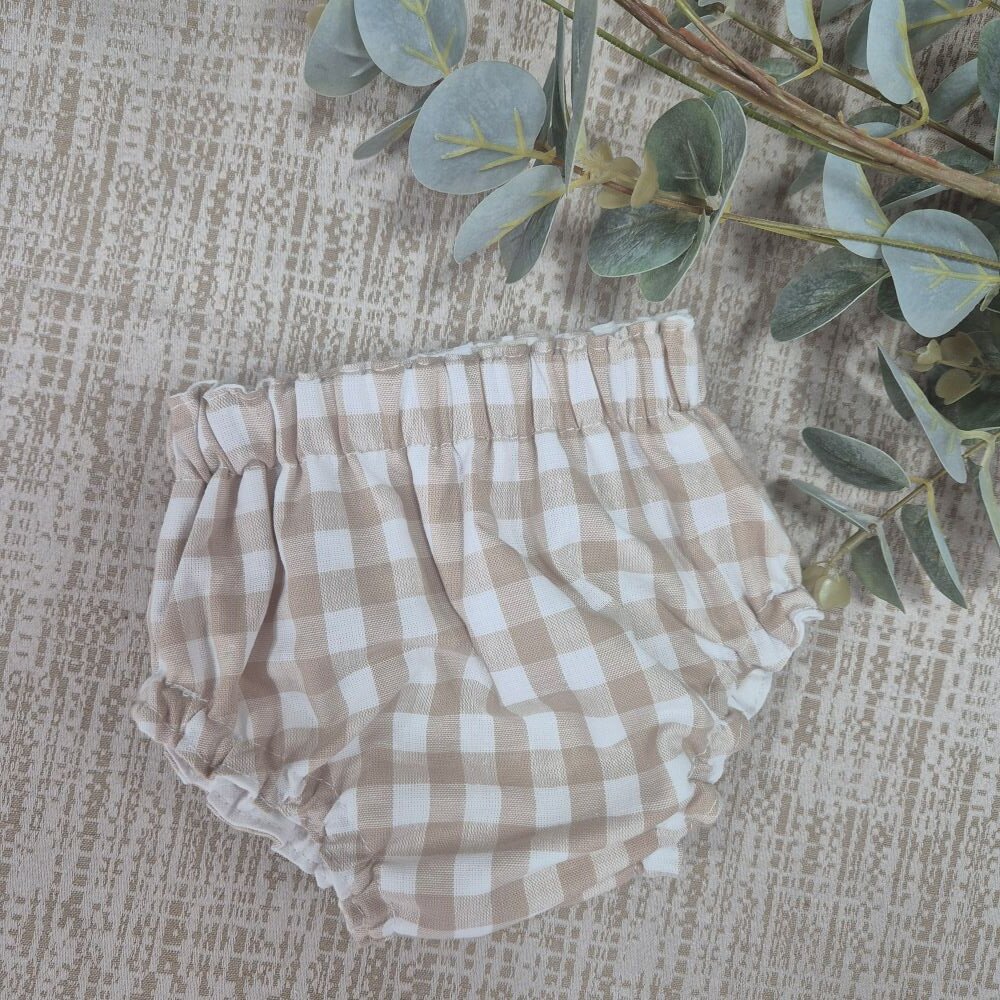 Cubre pañal Vichy Camel - The Paradise Noah