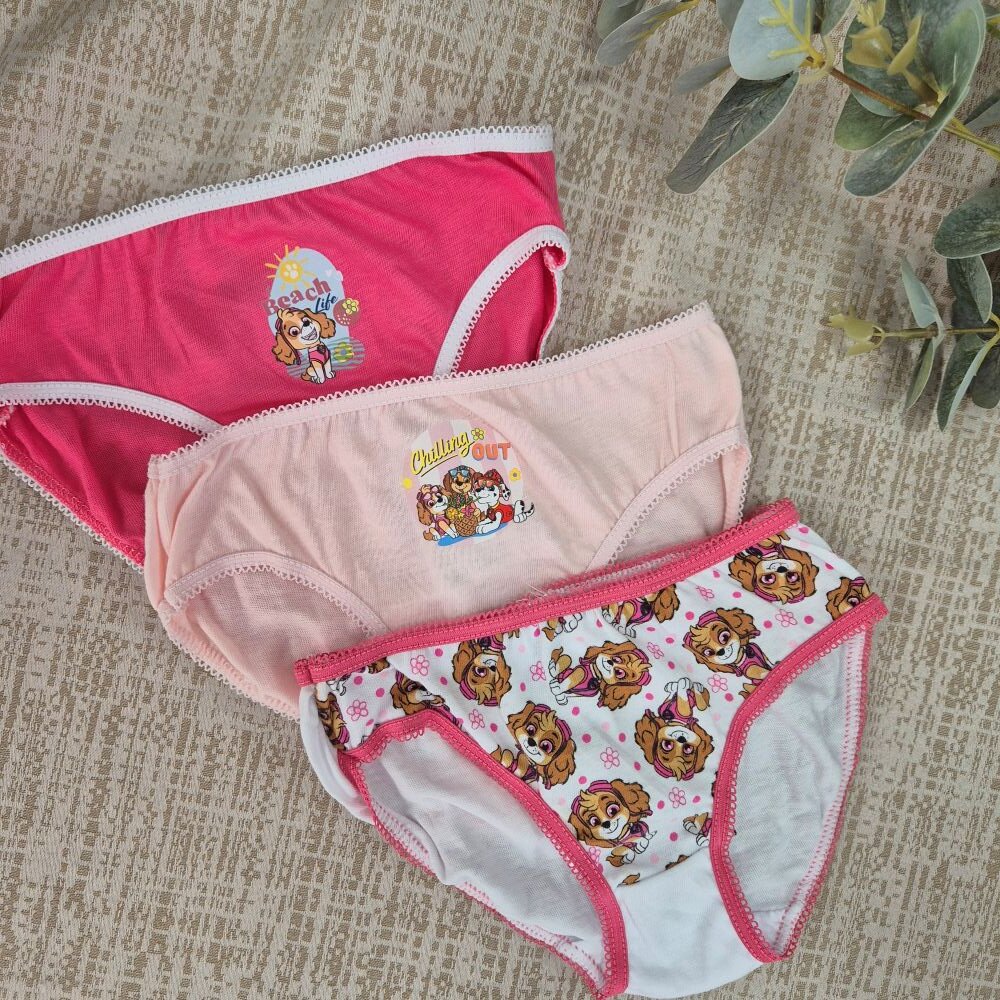 Pack 3 Bragas Niña Patrulla Canina