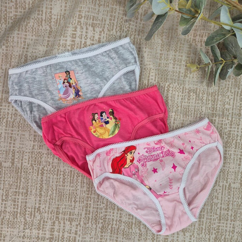 Pack 3 Bragas Niña Princesas