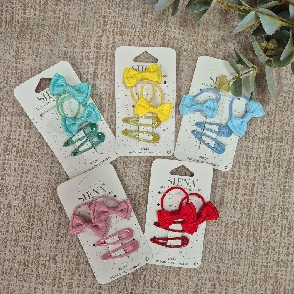 Pack Coletero Lazo + Clips Brilli - Siena