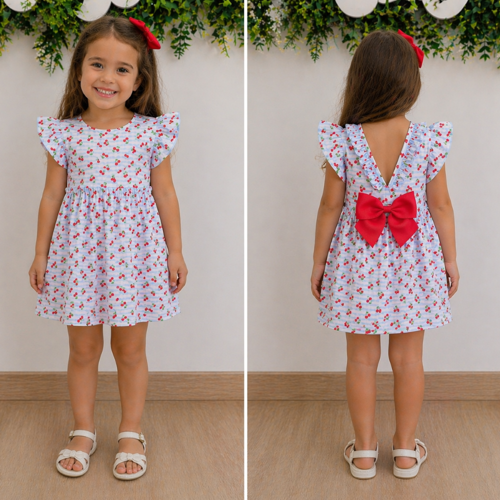 Vestido Niña Cerezas - Curricoca