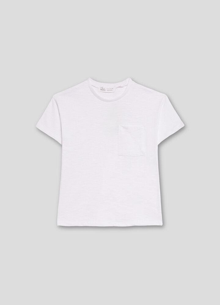 Camiseta Niño Blanca Bolsillo - Street Monkey