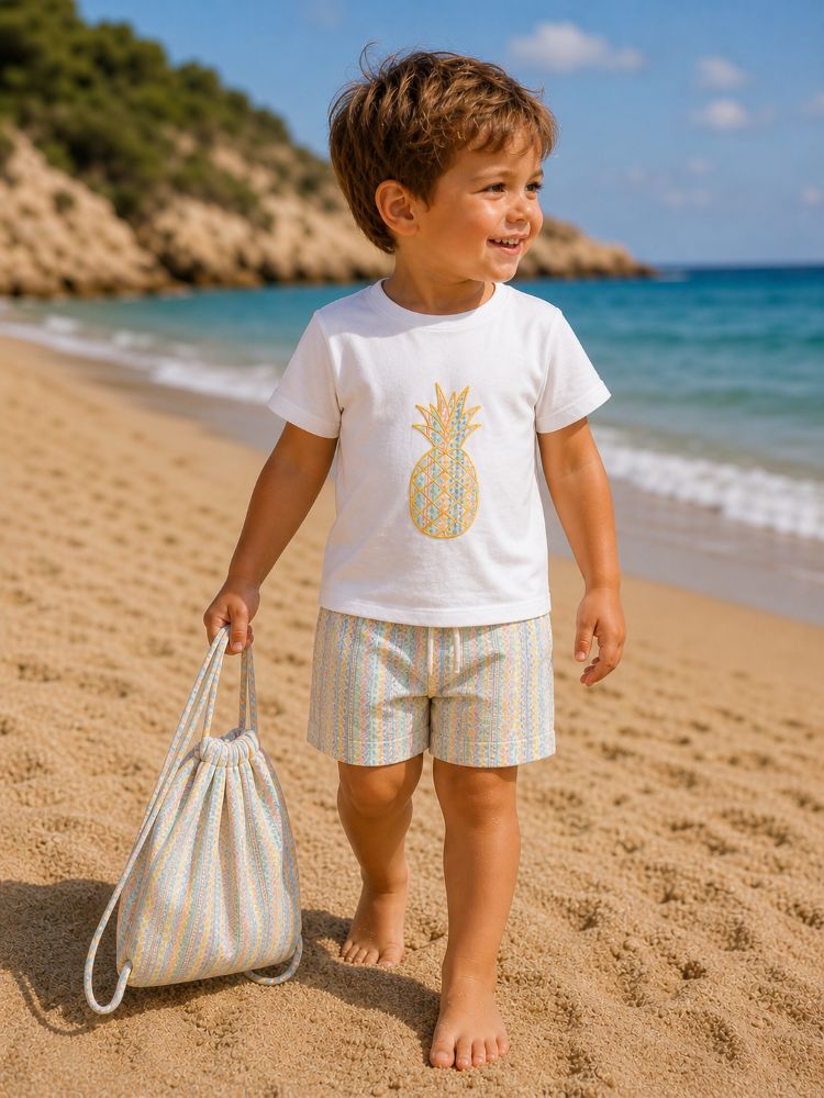 Conjunto Baño Bebe Niño Piña - Curricoca