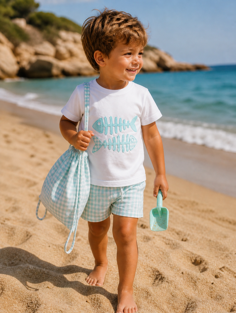 Conjunto Baño Bebe Niño Raspas - Curricoca