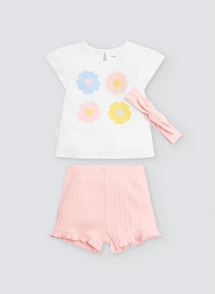 Conjunto bebé 3 piezas estampado floral - Ysabel Mora