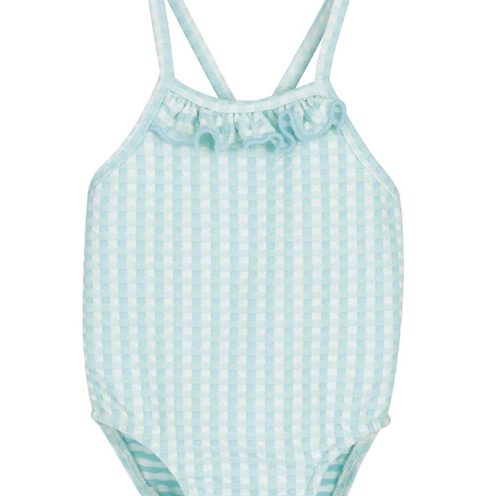 Bañador Niña Vichy Turquesa - Calamaro