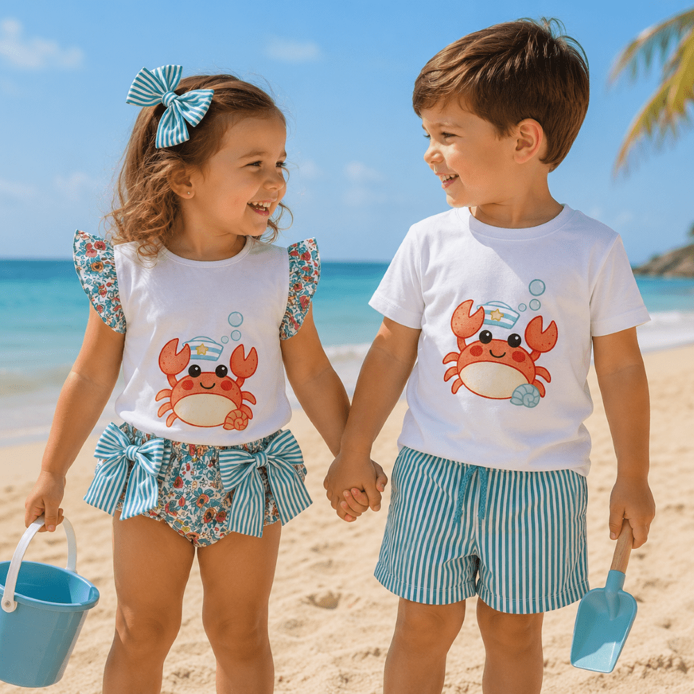 Conjunto Baño Cangrejos Bebe