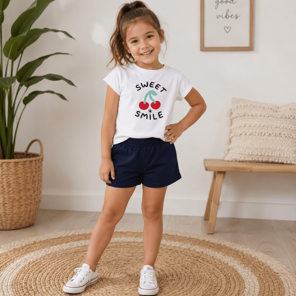 Conjunto Niña Short Cereza