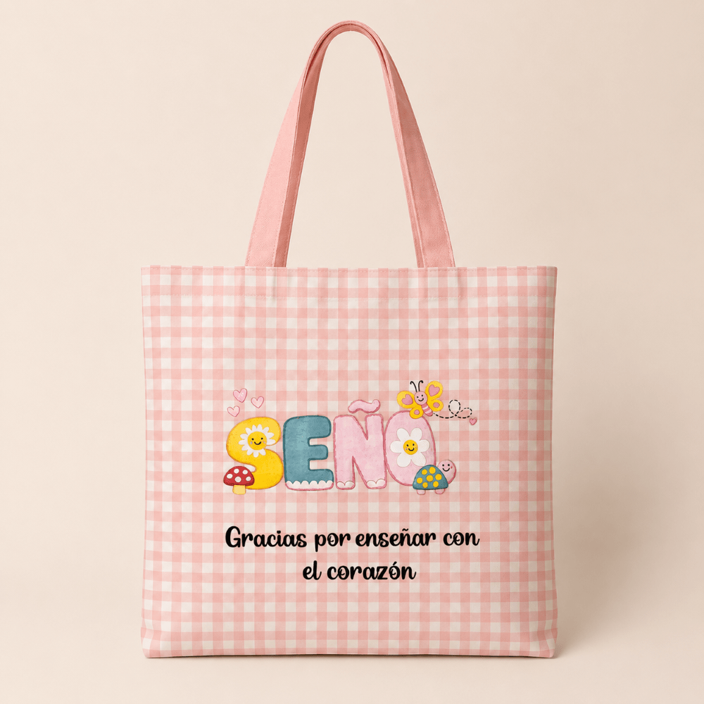 Tote Bag Vichy Seño Personalizada