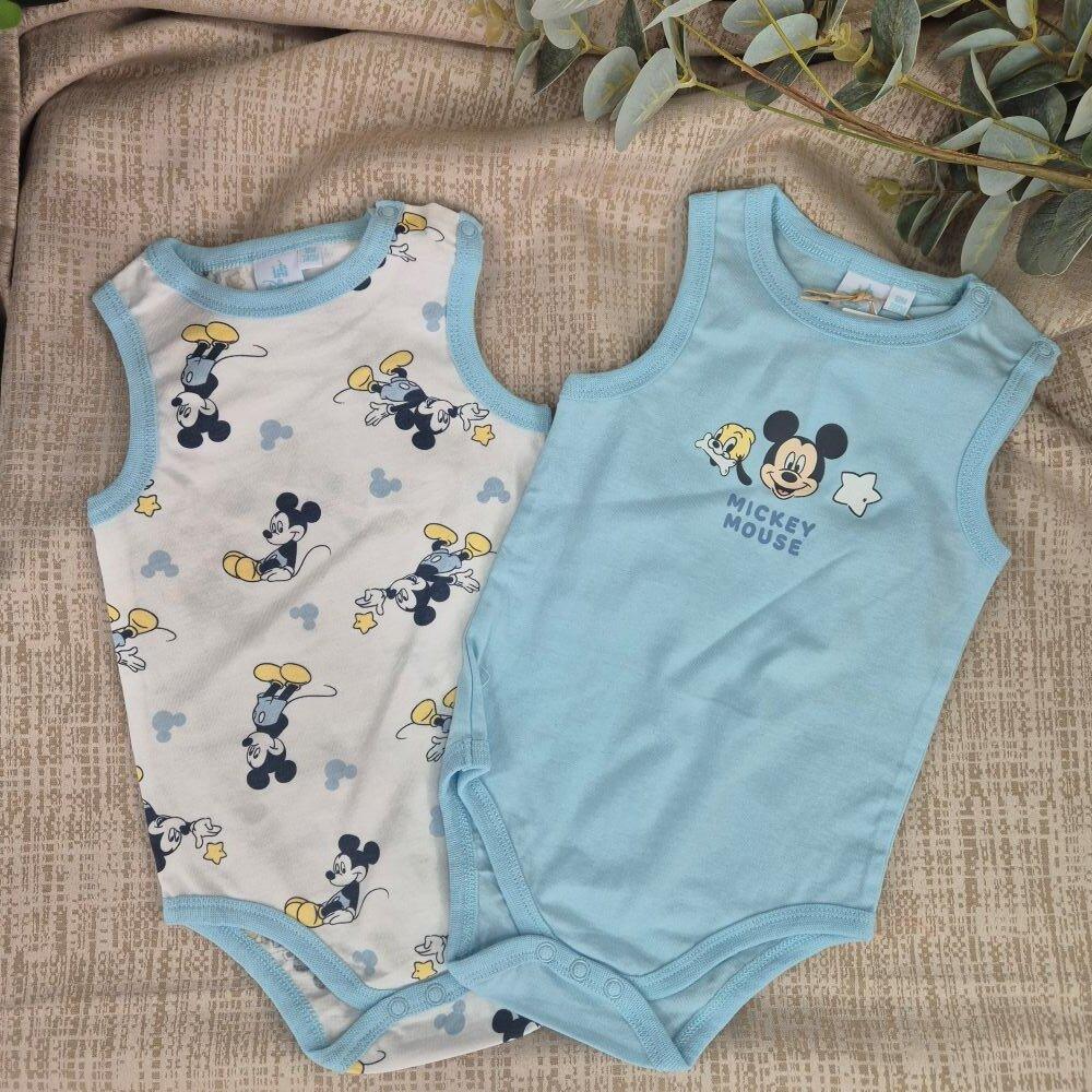 Pack 2 Bodys Mickey Celeste Tirantes