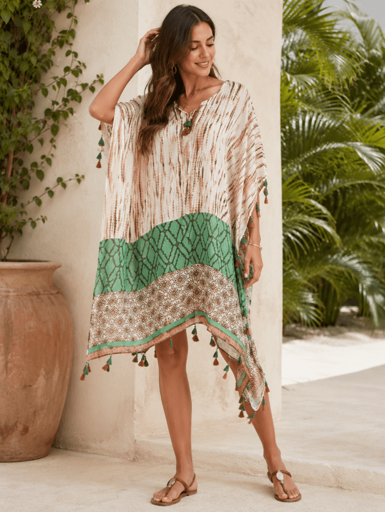 Kaftan Algodón 90X180 Talla U Marrón