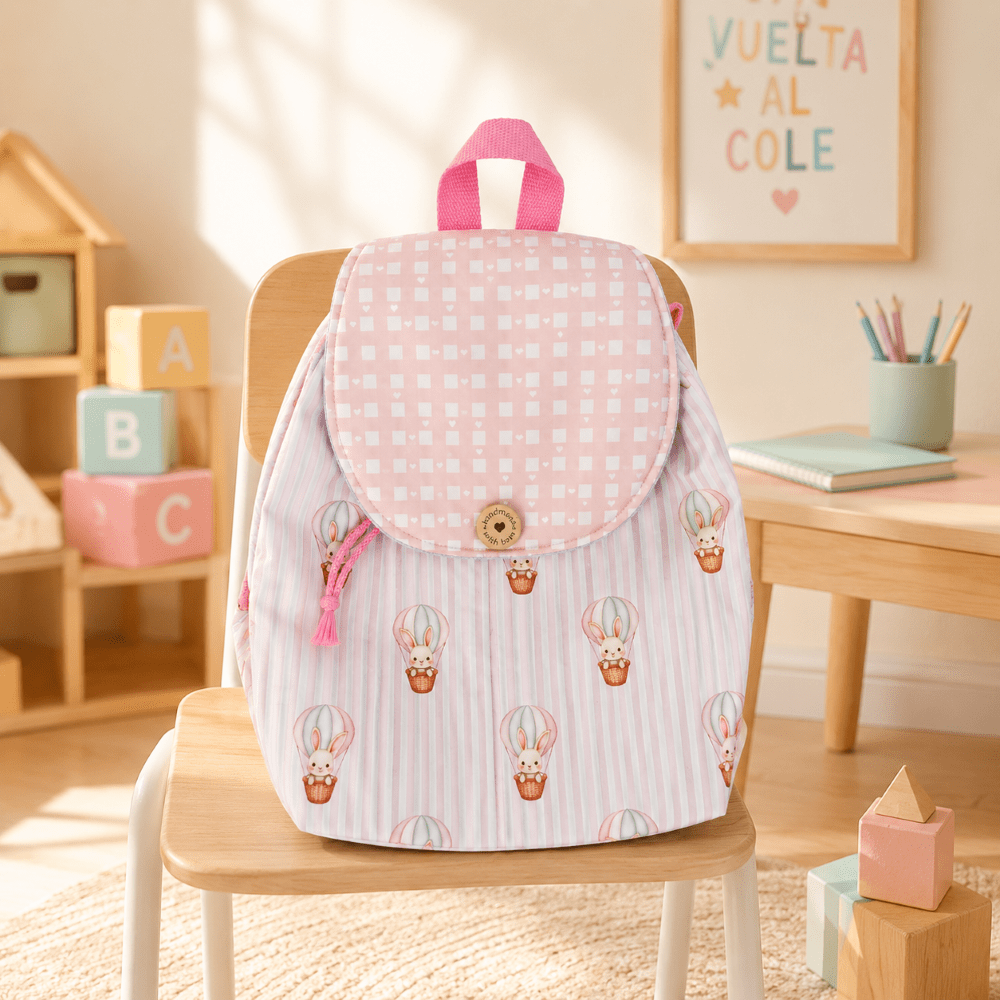 Mochila Conejita Globo Impermeable Personalizada