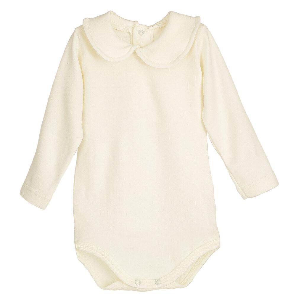 Body Manga Larga Cuello Bebe Elas Crudo Calamaro