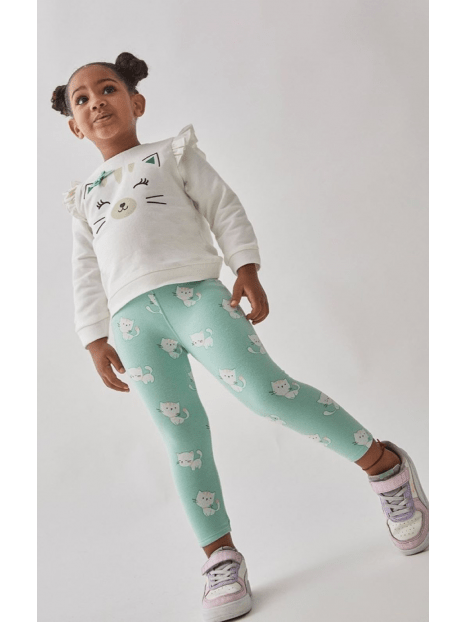 Conjunto Gatita Verde agua - Street Monkey