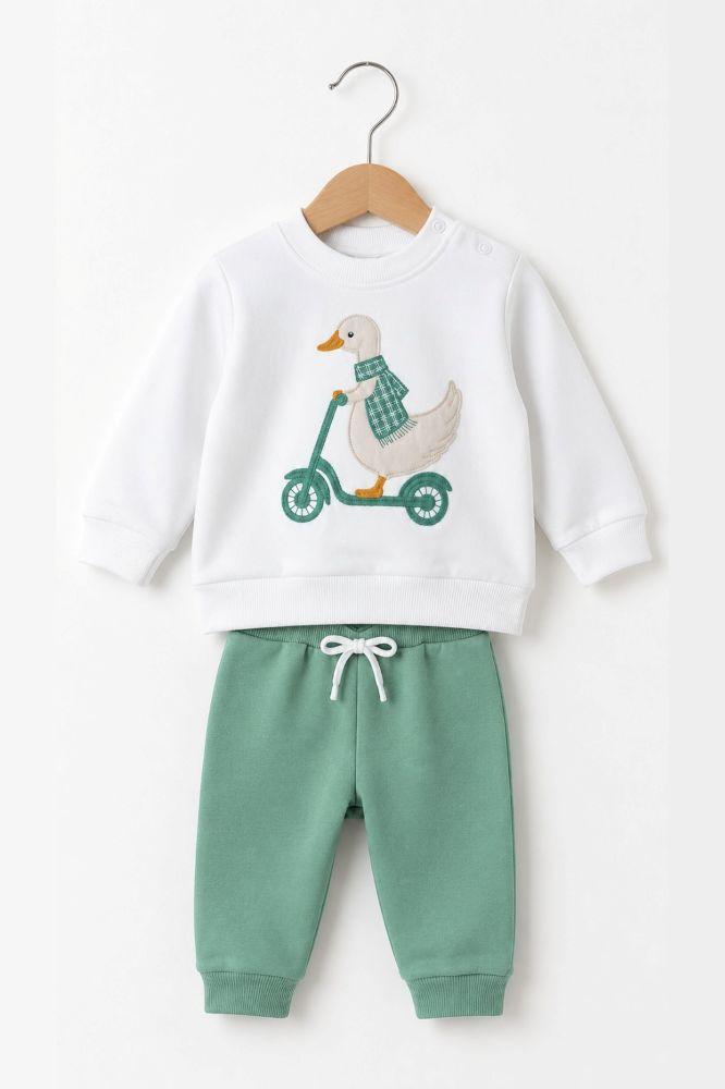 Chándal Pato Patín Verde Niño