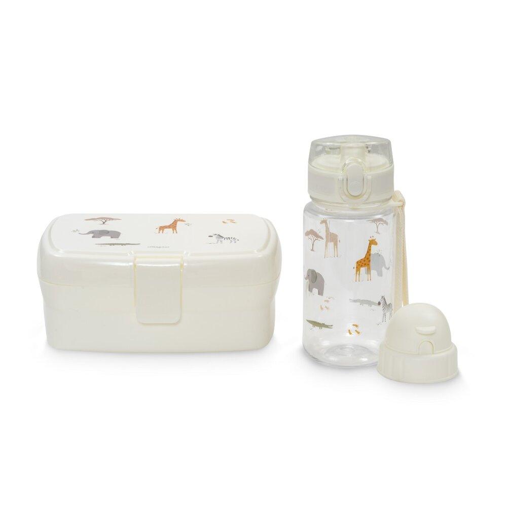 Set Fiambrera+Botella Agua + 2 Tapones Savanna Beig