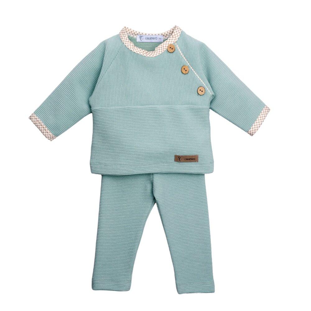 Conjunto bebé Arosa verde agua Calamaro