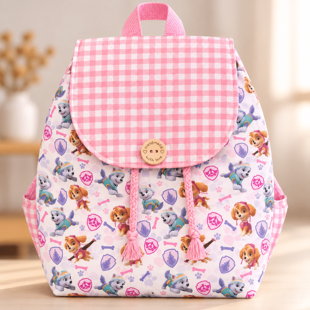 Mochila Infantil Patrulla Canina Rosa Personalizada con Nombre – The Paradise Noah®