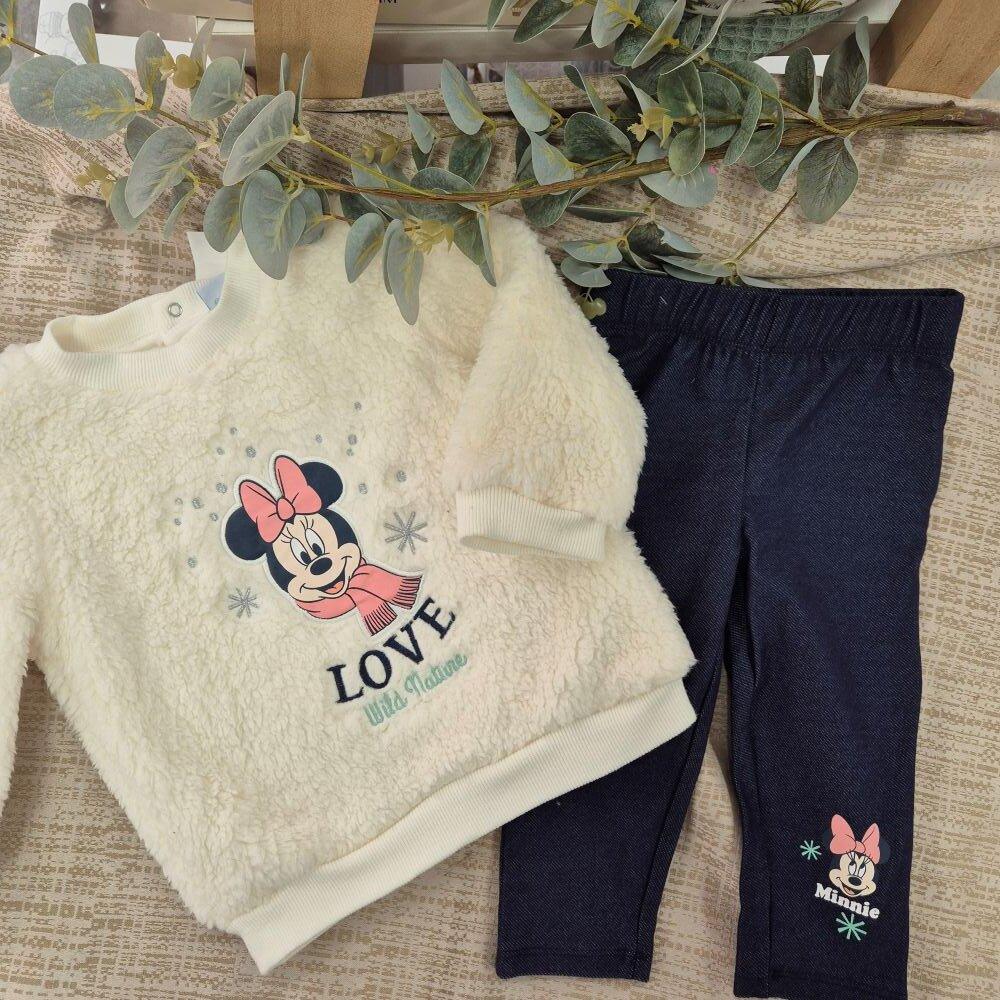 Conjunto Minnie bebé niña sudadera y leggings Disney