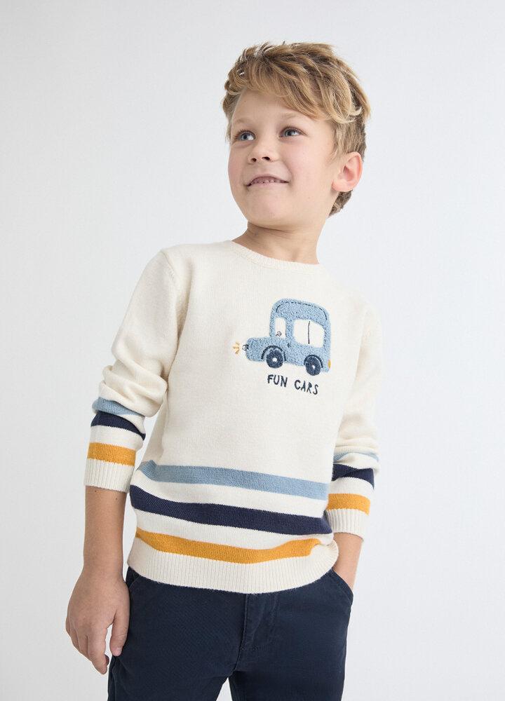 Jersey infantil crudo con Bus bordados Street Monkey